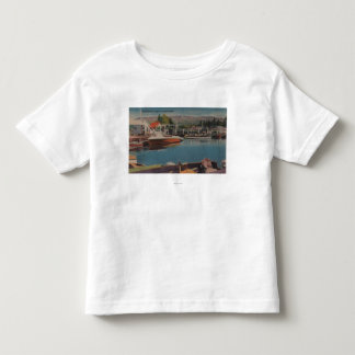 Camiseta De Bebé El lago Tahoe, CA - puerto del barco en la joya de