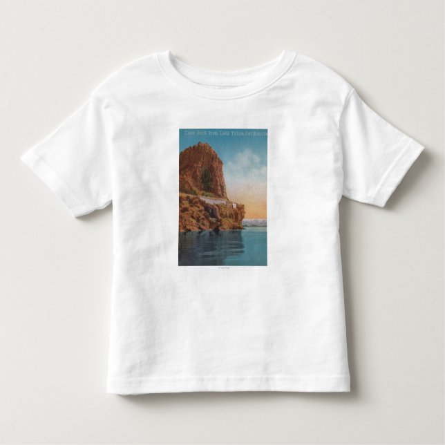 Camiseta De Bebé El lago Tahoe, CA - roca de la cueva de la opinión (Anverso)