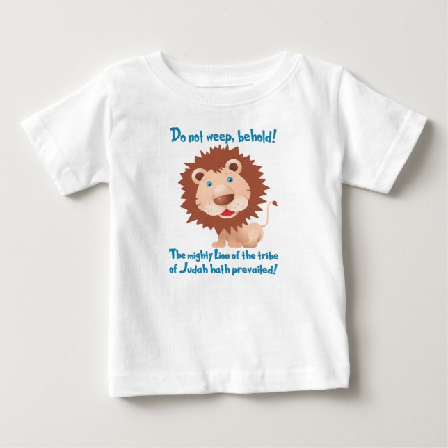 Camiseta De Bebé El león de Judah (Anverso)