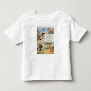 Camiseta De Bebé El león del envejecimiento, de las fábulas