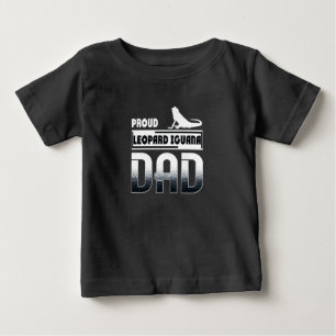 Camiseta De Bebé El leopardo orgulloso Iguana Dad