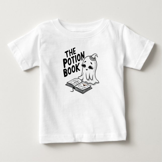 Camiseta De Bebé El Libro De Pociones Para Halloween (Anverso)