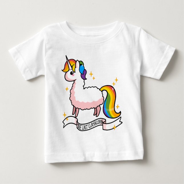 Camiseta De Bebé El Llamacorn pasado (Anverso)