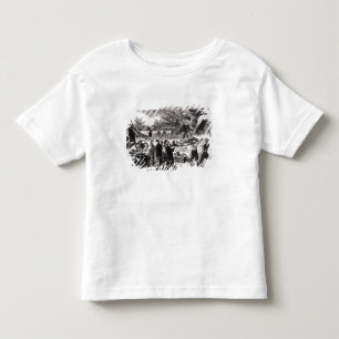 Camiseta De Bebé El llevar del herido después del Antietam