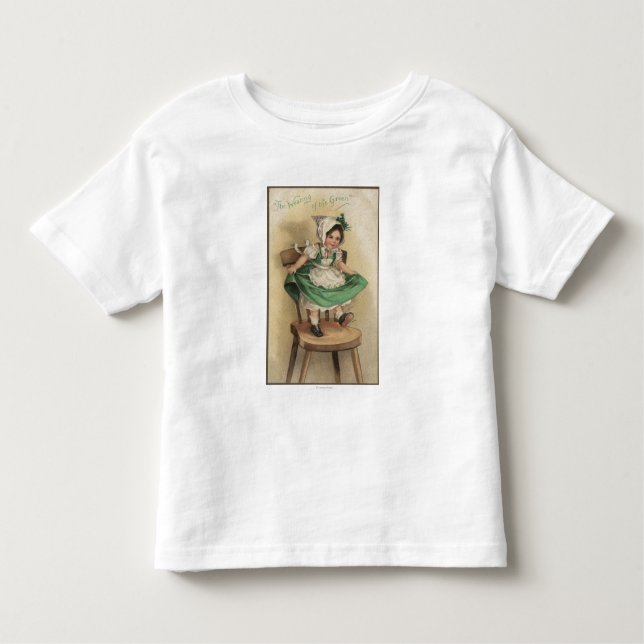 Camiseta De Bebé El llevar del verde (Anverso)
