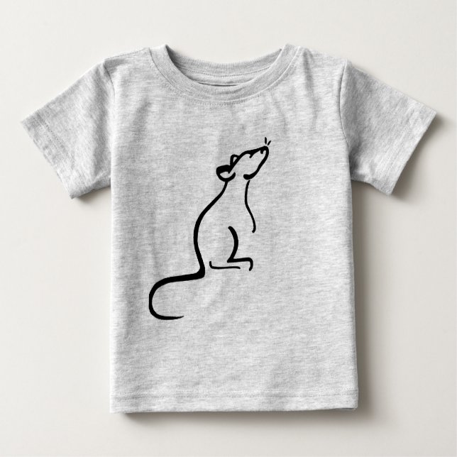 Camiseta De Bebé El logo de A Rat's World onsie (Anverso)