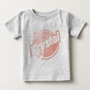 Camiseta De Bebé El logotipo de Krystal se descoloró