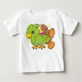 Camiseta De Bebé El loro verde