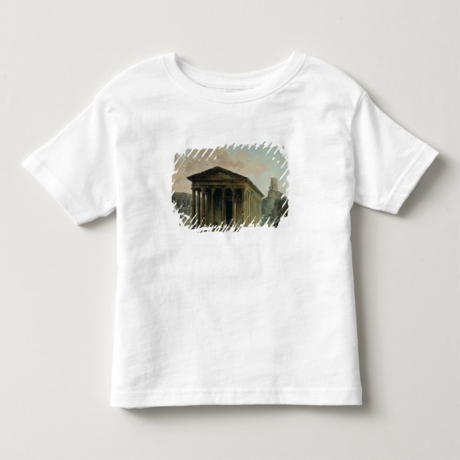 Camiseta De Bebé El Maison Carree con el Amphitheatre (Anverso)