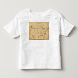 Camiseta De Bebé El mapa de los niños de los Estados Unidos