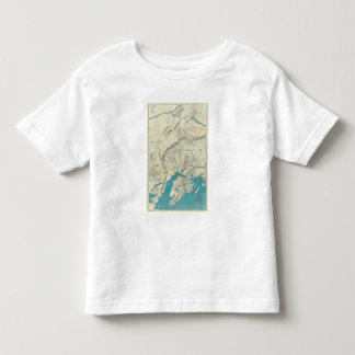 Camiseta De Bebé El mapa de Sleem de Alaska central