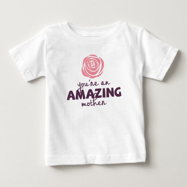 Camiseta De Bebé El maravilloso Día de la Madre | Ruffle Tee (Anverso)