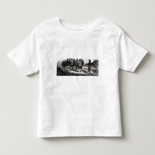 Camiseta De Bebé El marzo de las millas Standish (Anverso)