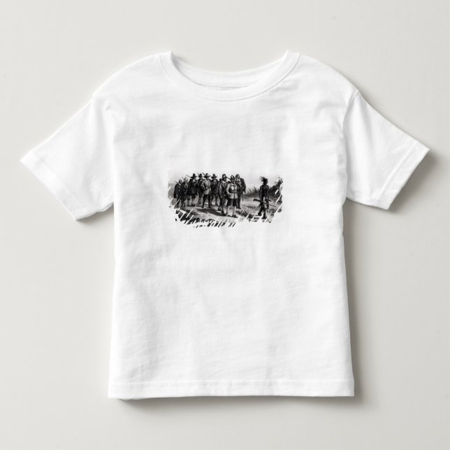 Camiseta De Bebé El marzo de las millas Standish (Anverso)