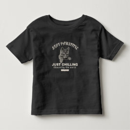 Camiseta De Bebé El máximo relax: Ilustración de gato