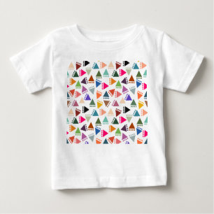 Camiseta De Bebé El mayor Boho Triangles