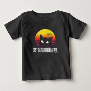 Camiseta De Bebé El mejor abuelo del gato Regalo Cat Retro