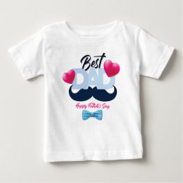 CAMISETA DE BEBÉ EL MEJOR DÍA DEL PADRE FELIZ
