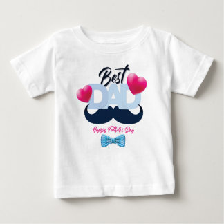 CAMISETA DE BEBÉ EL MEJOR DÍA DEL PADRE FELIZ