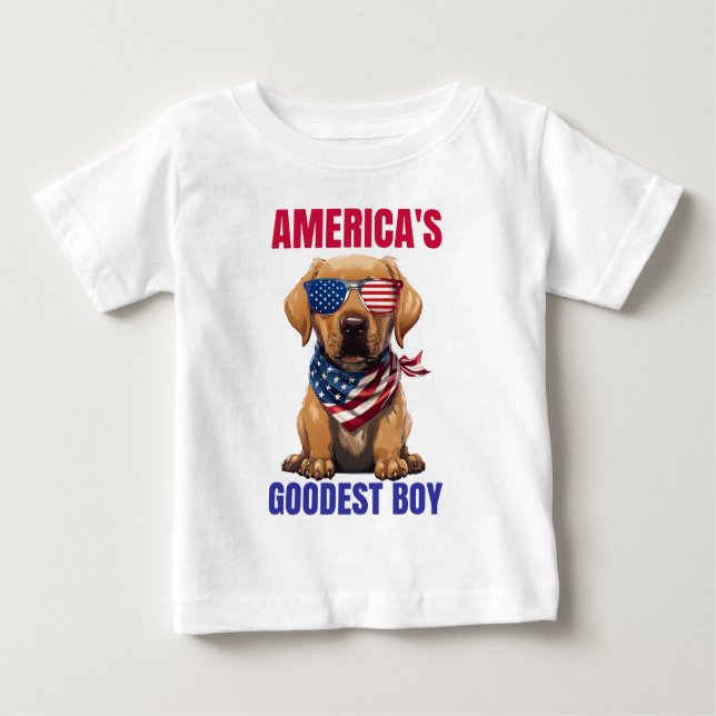 Camiseta De Bebé El mejor Labrador de América (Anverso)
