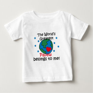 Camiseta De Bebé El mejor Papaw pertenece a mí