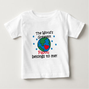Camiseta De Bebé El mejor Papou pertenece a mí
