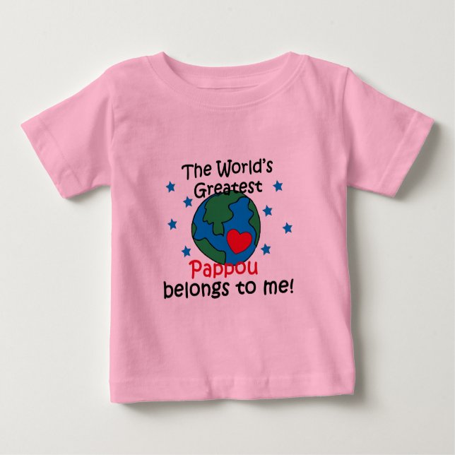 Camiseta De Bebé El mejor Pappou pertenece a mí (Anverso)