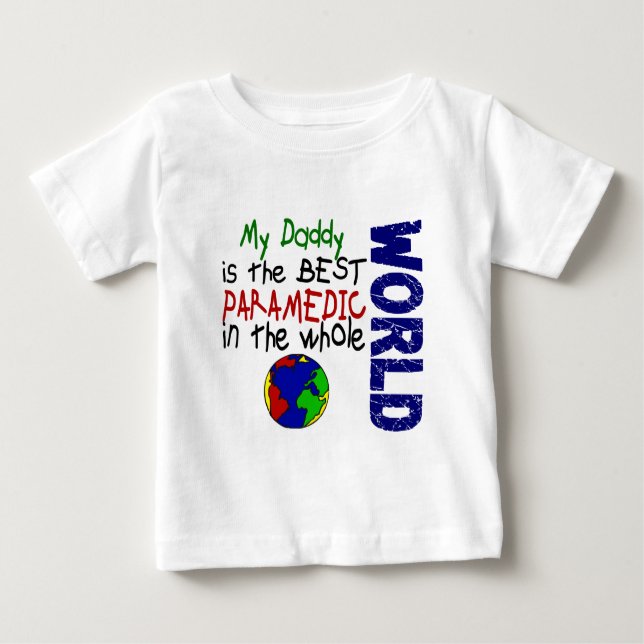 Camiseta De Bebé El mejor paramédico en el mundo 2 (papá) (Anverso)