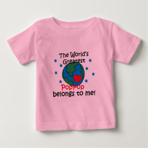 Camiseta De Bebé El mejor PopPop pertenece a mí