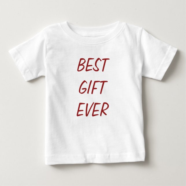 Camiseta De Bebé El mejor regalo de Navidad jamás vestido (Anverso)