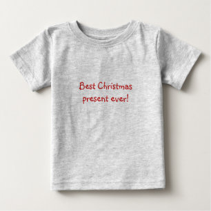 Camiseta De Bebé ¡El mejor regalo de Navidad nunca!  Onsie del beb