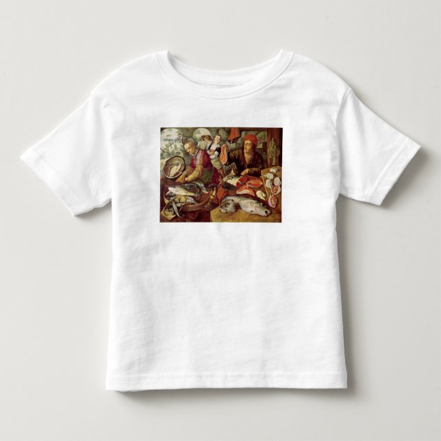 Camiseta De Bebé El mercado de pescados (Anverso)