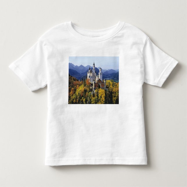 Camiseta De Bebé El mítico Neuschwanstein es uno de los tres (Anverso)