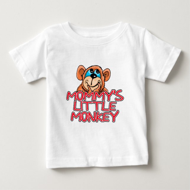 Camiseta De Bebé El Monito de Mamá (Anverso)