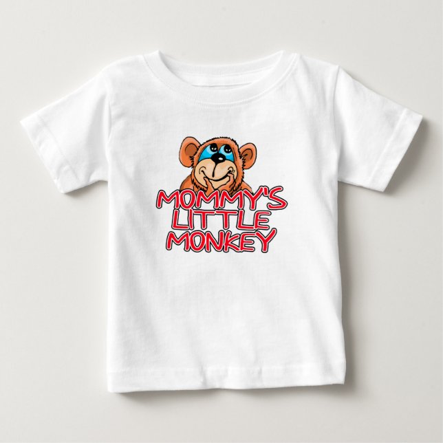 Camiseta De Bebé El Monito de Mamá (Anverso)