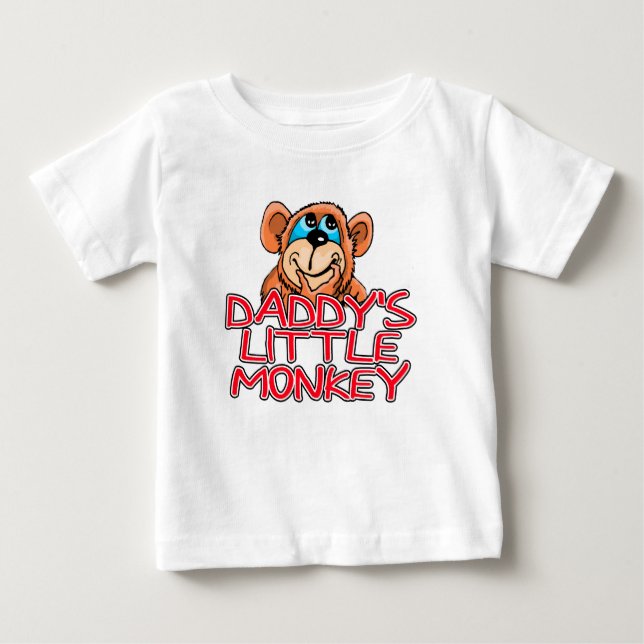 Camiseta De Bebé El monito de papá (Anverso)