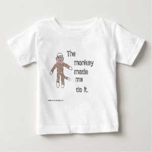 Camiseta De Bebé El mono hizo que lo hace
