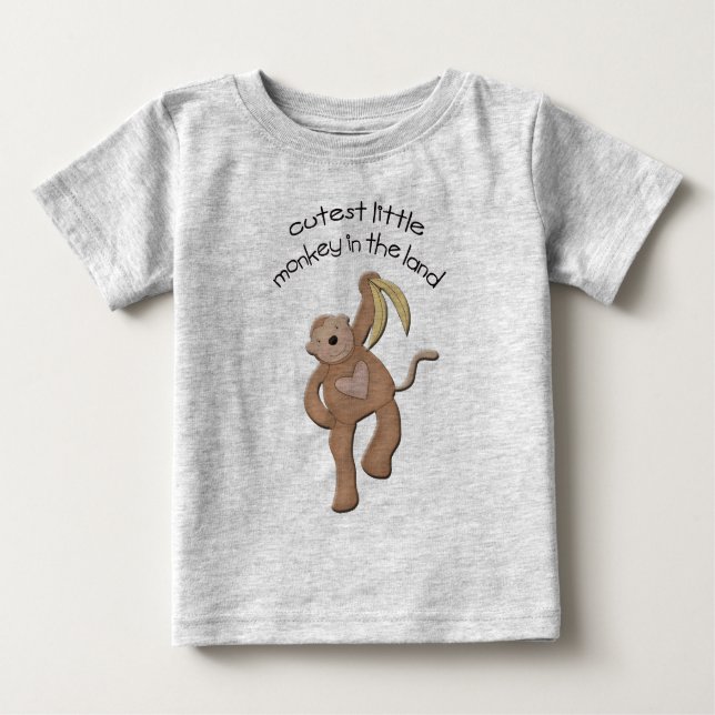 Camiseta De Bebé El mono más pequeño de la tierra (Anverso)