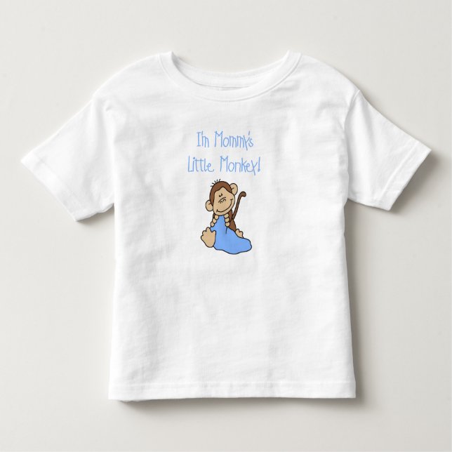 Camiseta De Bebé El mono pequeño de mamá (Anverso)