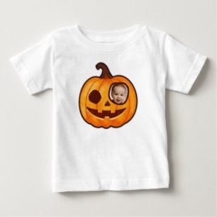 Camiseta De Bebé El monstruo de la calabaza de Jack o Lantern agreg