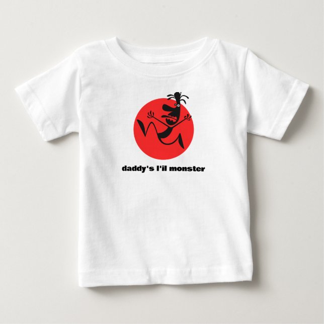 Camiseta De Bebé "el monstruo de la vida de papá" (Anverso)