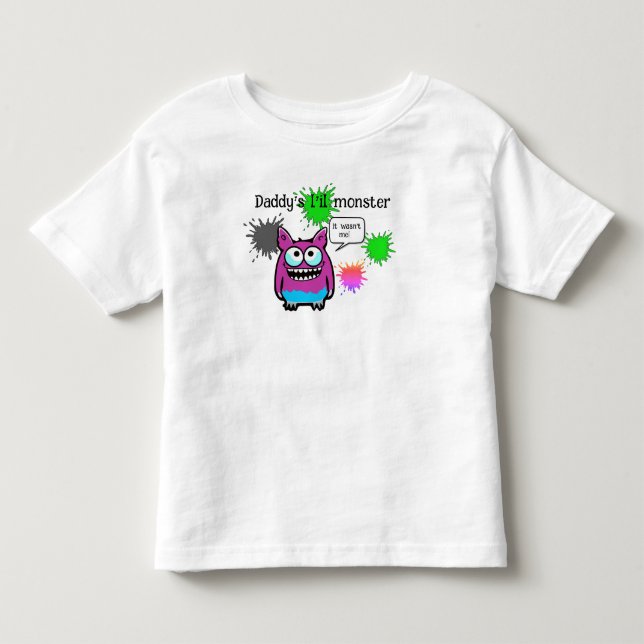 Camiseta De Bebé El monstruo de la vida de papá (Anverso)