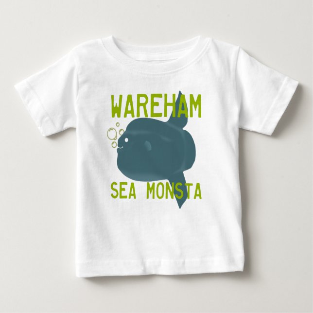 Camiseta De Bebé El Monstruo del Mar de Wareham, Baby Tee (Anverso)