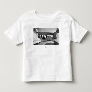 Camiseta De Bebé El Monte Rainier, paso de Naches de la cumbre del