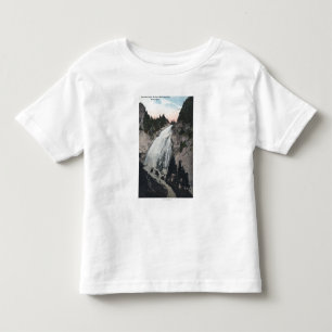 Camiseta De Bebé El Monte Rainier, Washington - vista de las caída