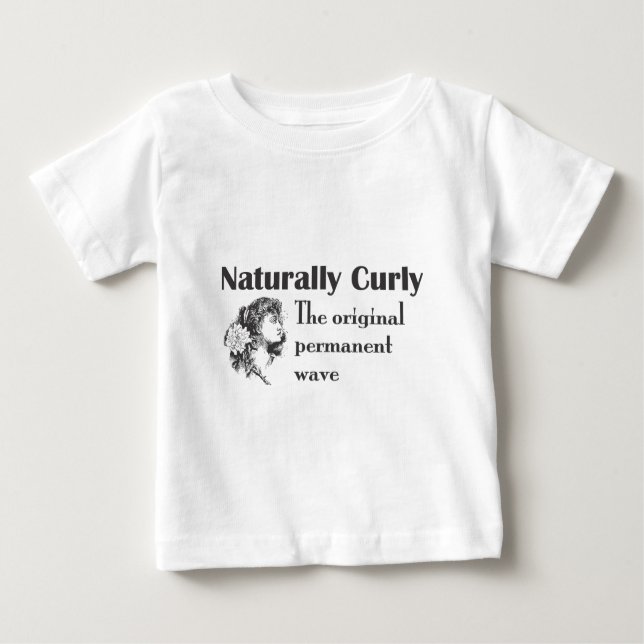 Camiseta De Bebé El mundo antiguo, naturalmente curly (Anverso)