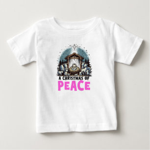 Camiseta De Bebé El Nacimiento de Cristo: Una Navidad de Paz