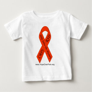 Camiseta De Bebé El naranja CRPS/RSD soluciona al niño TE de la