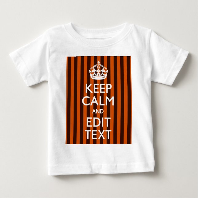 Camiseta De Bebé El Naranja quemado personaliza este modo de manten (Anverso)