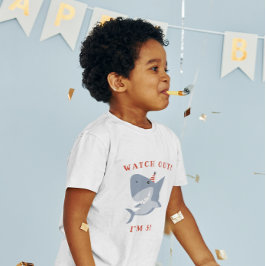 Camiseta De Bebé El niño del cumpleaños del tiburón cuida